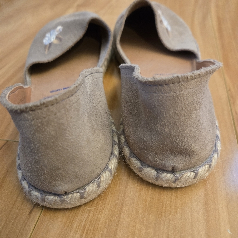 Verbenas Embroidered Espadrilles Flats Carmen Suede Leather Boho EUR 40/US 9.5 - Picture 4 of 9